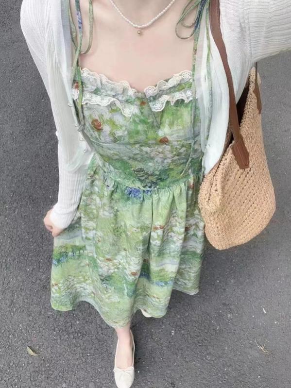 油画风裙子夏日主场